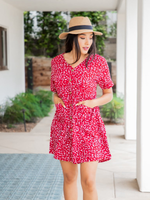 The Kiara Dress - Red