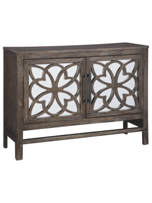 Alvaton Accent Cabinet Antique Brown - Signature Design By Ashley