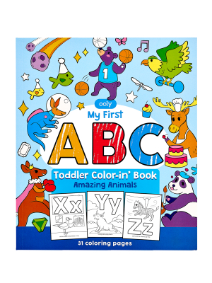 Abc: Amazing Animals Toddler Coloring Book