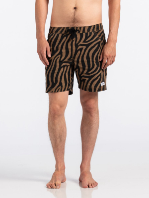 Stranger Elastic Boardshort In Clay