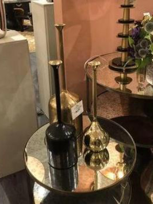 Percy Side Table Antique Brass