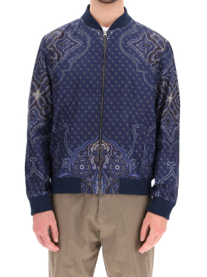 Etro Benetroessere Paisley Printed Bomber Jacket