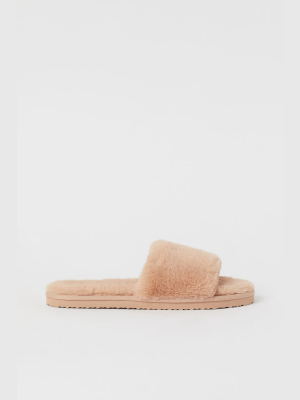 Faux Fur Slippers