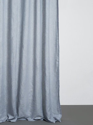 Two Tone Stonewashed Linen Curtains - Col. Quartz