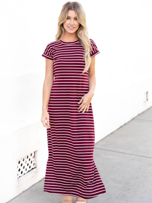 Izzy Dress - Burgundy