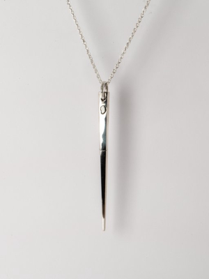 Big Spike Necklace (0.4 Ct, Diamond Slab, Pa+dia)