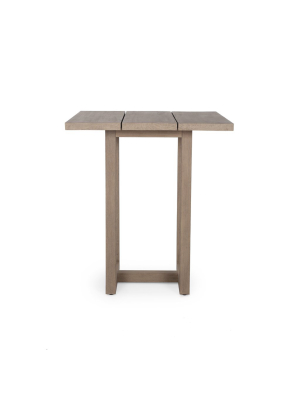 Stapleton Square Bar Table In Washed Brown