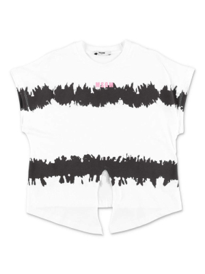 Msgm Kids Tie Dye Printed T-shirt