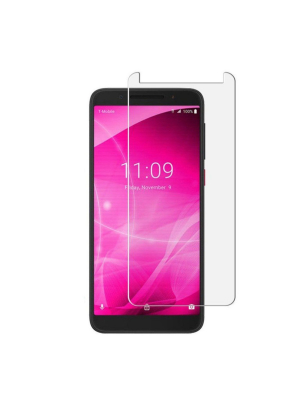 Valor Clear Tempered Glass Screen Protector Lcd Film Guard Shield Compatible With Revvl 2 (t-mobile)