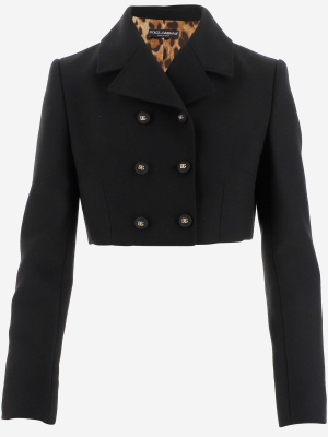 Dolce & Gabbana Double Breasted Cropped Jacket