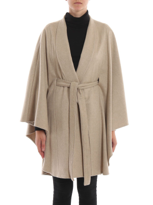 Max Mara Tie Belt Cape