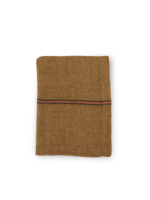 Marie Napkin In Bronze Stripe