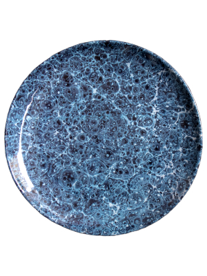 Blue Marble Dinner Plate