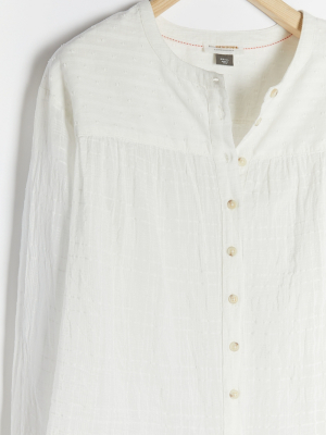 The Mila Draped Buttondown