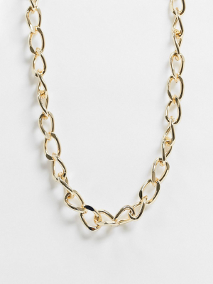 Pieces Chunky Chain Necklace In Gold