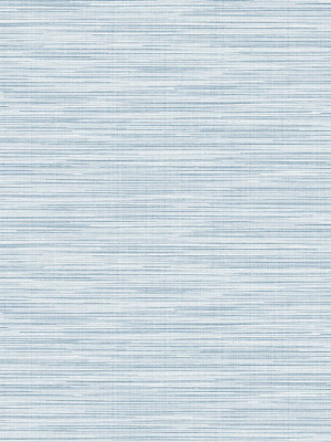 Reef Stringcloth Wallpaper In Blue Frost From The Luxe Retreat Collection By Seabrook Wallcoverings