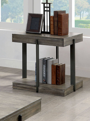 Tartarian Open Shelf End Table Gray - Homes: Inside + Out