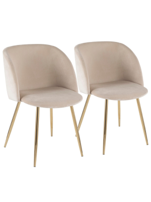 Set Of 2 Fran Contemporary Chairs - Lumisource