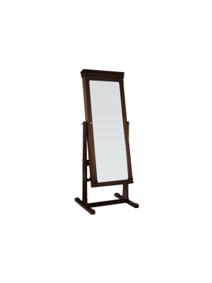 Angela Cheval Mirror Walnut - Linon