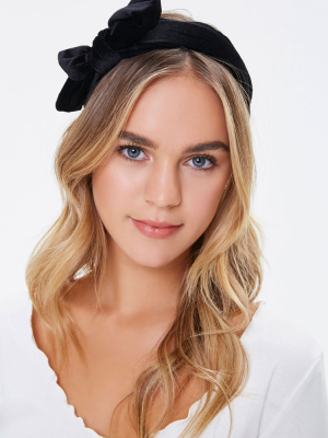 Velvet Bow Headband