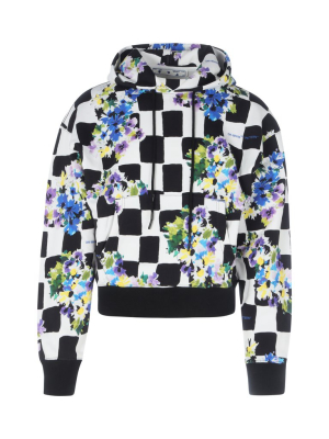 Off-white Floral Check Hoodie