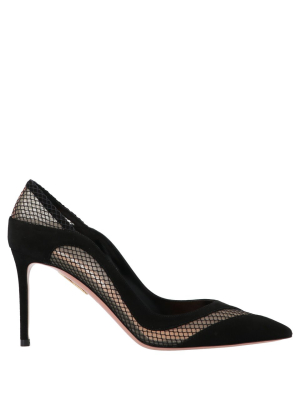 Aquazzura Dalia Mesh Detail Pumps