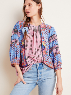 Emilia Beaded Peasant Blouse