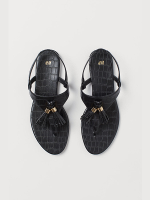 Tasseled Sandals