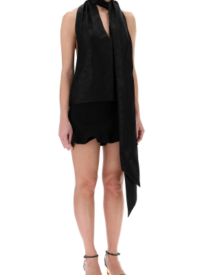 Givenchy Scarf Bare Back Top
