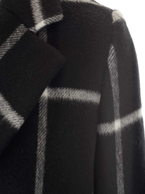 Redvalentino Checked Belted Coat