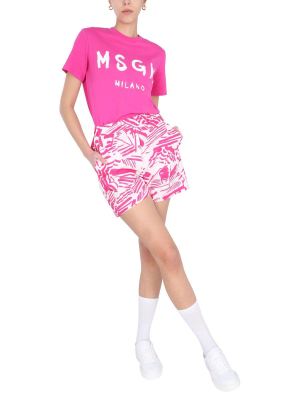 Msgm Printed Bermuda Shorts