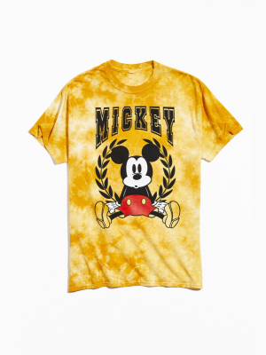 Mickey Mouse Crest Tie-dye Tee