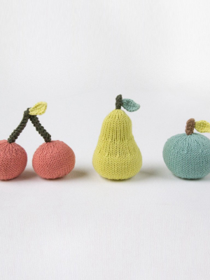 Pear Knit Rattle | Blabla Kids