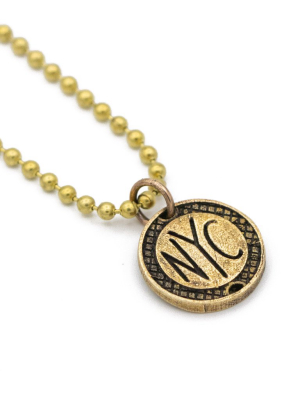 Subway Token Charm Ball Chain