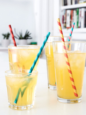 Paper Straws Color Stripes 144 Per Box