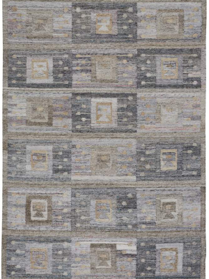 Feizy Beckett Eco Friendly Bohemian Geometric Rug - Gray & Brown - Available In 6 Sizes