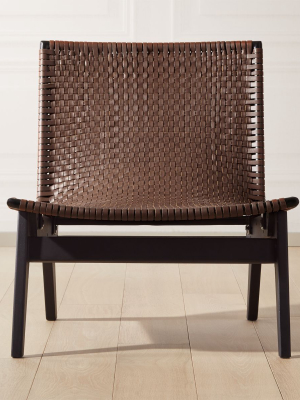 Morada Leather Weave Chair