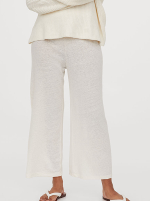 Wide-cut Jersey Pants