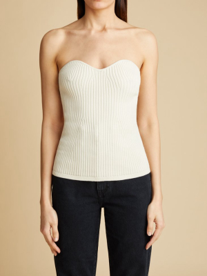 The Lucie Top In Ivory