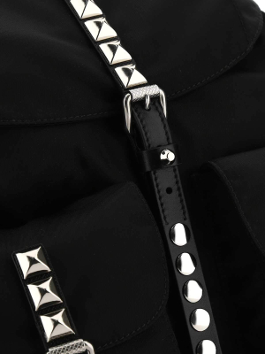 Prada Buckled Pocket Medium Backpack