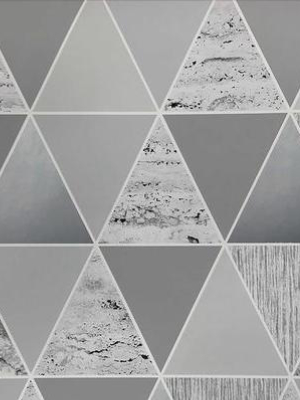 Reflections Wallpaper In Silver From The Exclusives Collection By Graham & Brown