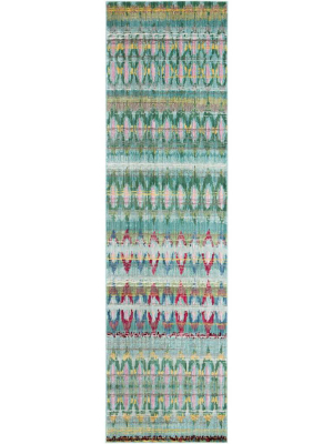 Valencia Light Blue/multi Runner Rug