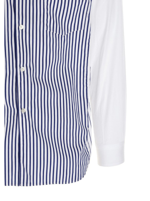 Comme Des Garçons Shirt Striped Panelled Shirt