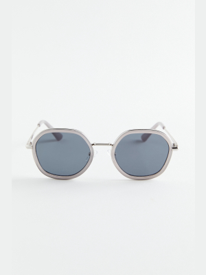 Skya Combination Hexagon Sunglasses