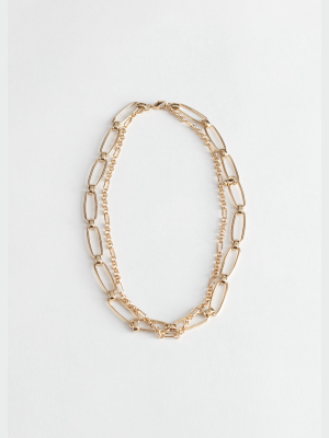 Duo Chunky Chain Necklace