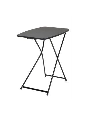 18" X 26" 2pk Adjustable Height Personal Folding Tailgate Table Black - Room & Joy