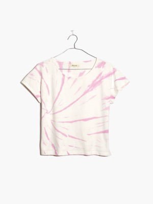 Tie-dye Cap-sleeve Boxy Tee