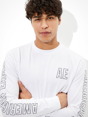 Ae Super Soft Long Sleeve Graphic T-shirt