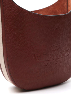 Valentino Logo Embossed Shoulder Bag