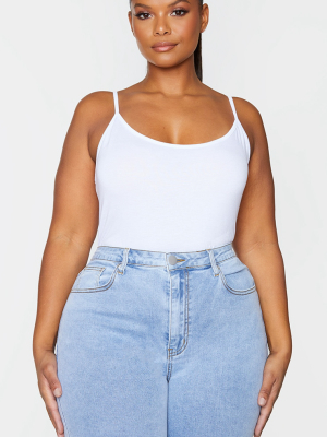 Plus Basic White Bodysuit